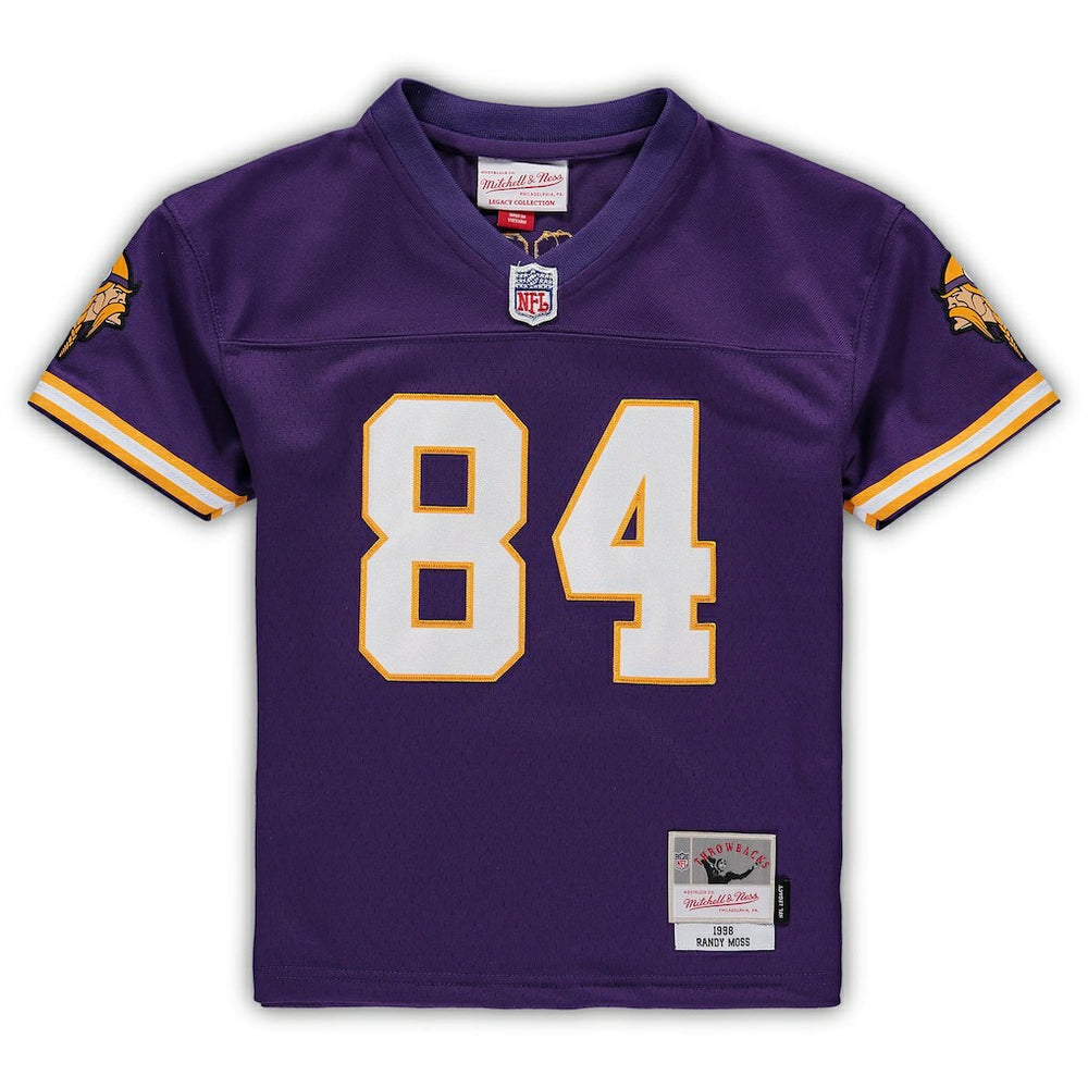 Mitchell & Ness Randy Moss Minnesota Vikings Male Preschool 1998 Retired Legacy Jersey Purple