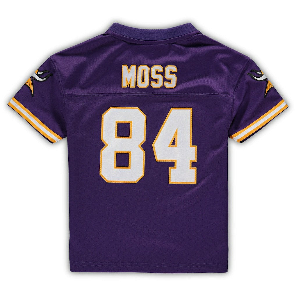 Mitchell & Ness Randy Moss Minnesota Vikings Male Preschool 1998 Retired Legacy Jersey Purple
