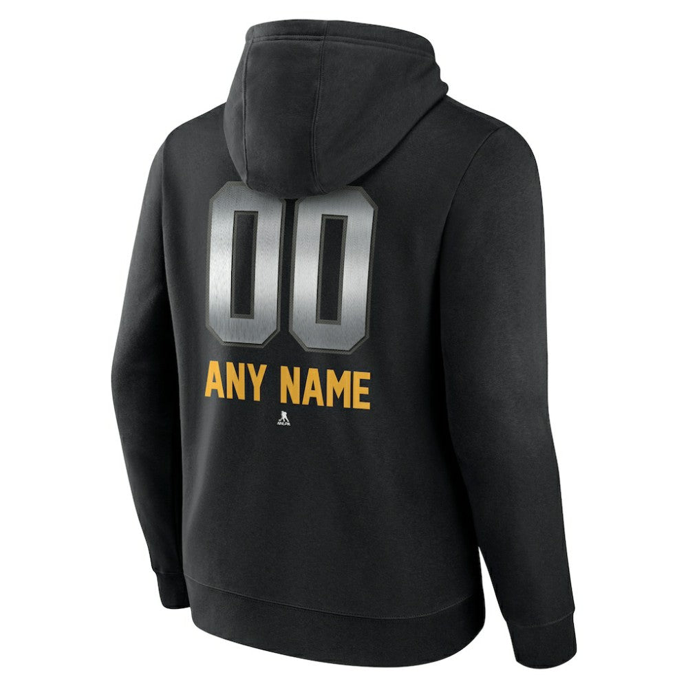 Anaheim Ducks Personalized Midnight Mascot Logo Pullover Hoodie - Black - NHL 4444379