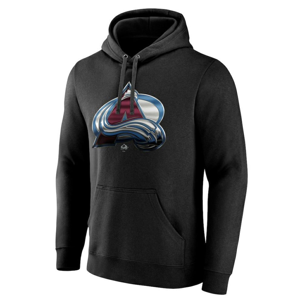 Colorado Avalanche Personalized Midnight Mascot Logo Pullover Hoodie - Black - NHL 4444384