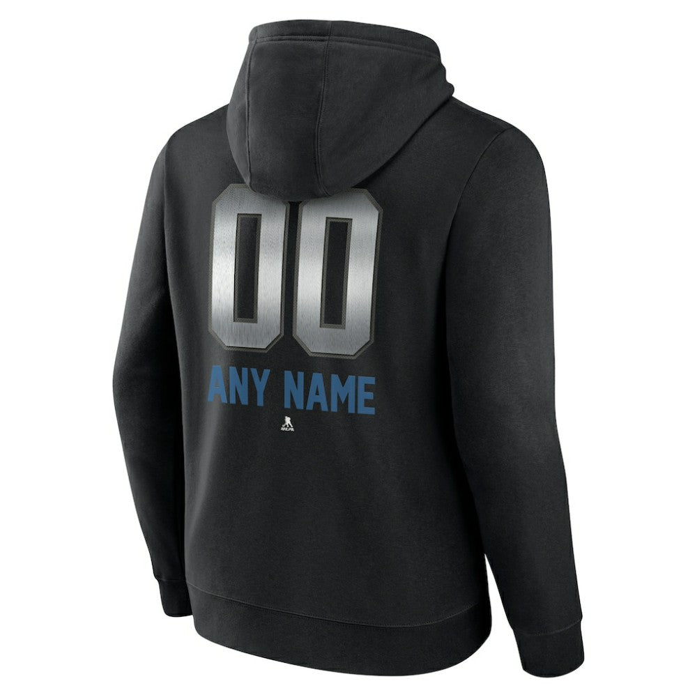 Colorado Avalanche Personalized Midnight Mascot Logo Pullover Hoodie - Black - NHL 4444384