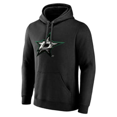 Dallas Stars Personalized Midnight Mascot Logo Pullover Hoodie - Black - NHL 4444386