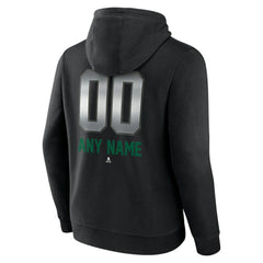 Dallas Stars Personalized Midnight Mascot Logo Pullover Hoodie - Black - NHL 4444386