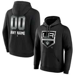 Los Angeles Kings Personalized Midnight Mascot Logo Pullover Hoodie - Black - NHL 4444390