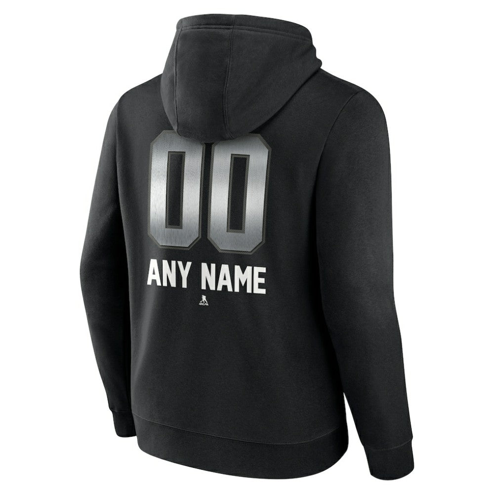 Los Angeles Kings Personalized Midnight Mascot Logo Pullover Hoodie - Black - NHL 4444390
