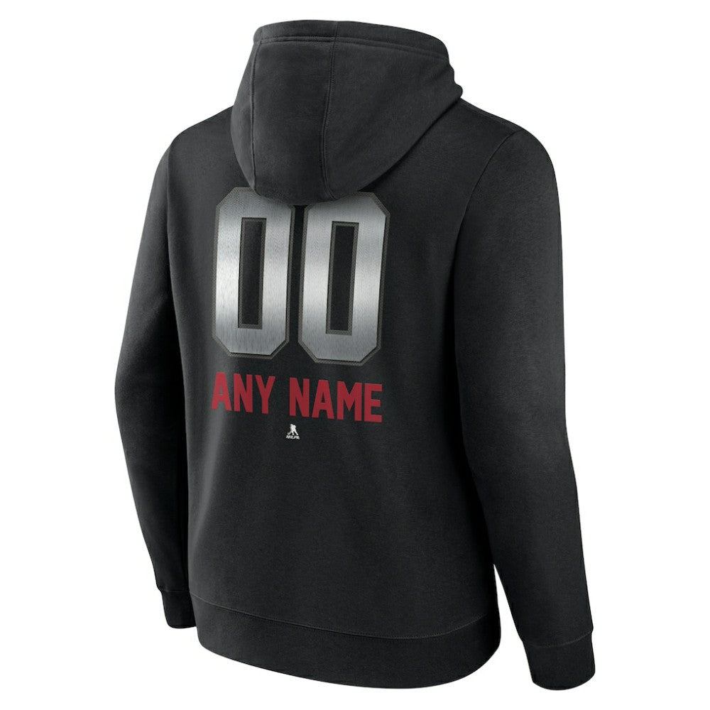 Montreal Canadiens Personalized Midnight Mascot Logo Pullover Hoodie - Black - NHL 4444392
