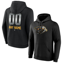Nashville Predators Personalized Midnight Mascot Logo Pullover Hoodie - Black - NHL 4444393