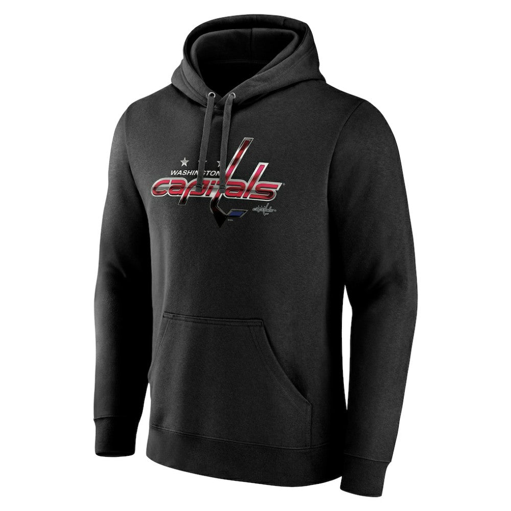 Washington Capitals Personalized Midnight Mascot Logo Pullover Hoodie - Black - NHL 4444405