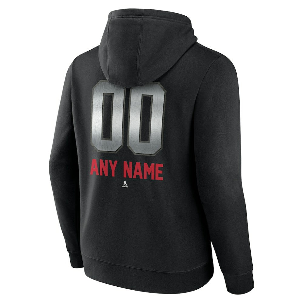 Washington Capitals Personalized Midnight Mascot Logo Pullover Hoodie - Black - NHL 4444405