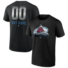 Colorado Avalanche Personalized Midnight Mascot Logo T-Shirt - Black - NHL 4444413