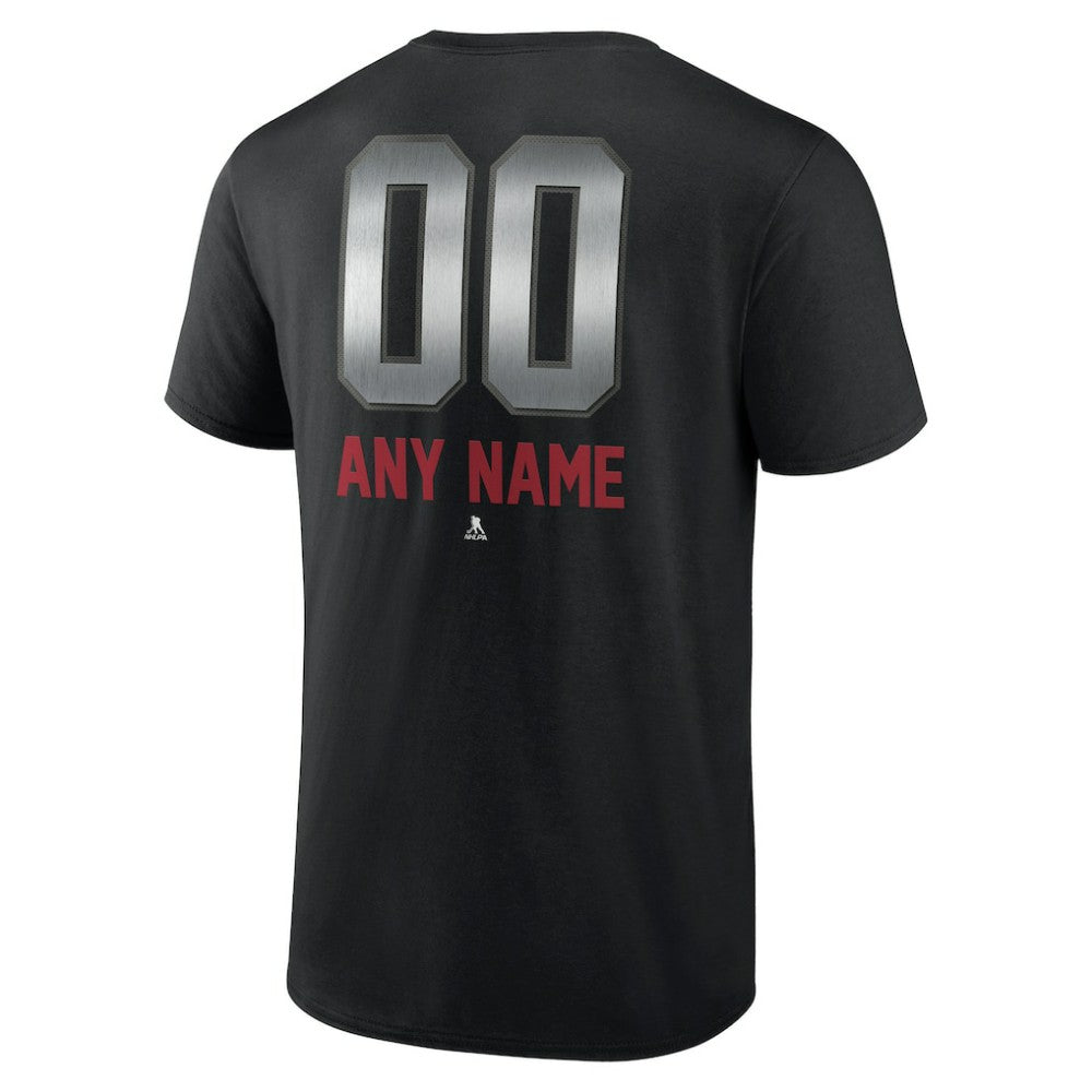 Montreal Canadiens Personalized Midnight Mascot Logo T-Shirt - Black - NHL 4444421