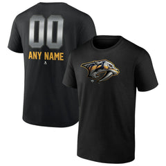 Nashville Predators Personalized Midnight Mascot Logo T-Shirt - Black - NHL 4444422