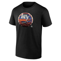New York Islanders Personalized Midnight Mascot Logo T-Shirt - Black - NHL 4444424