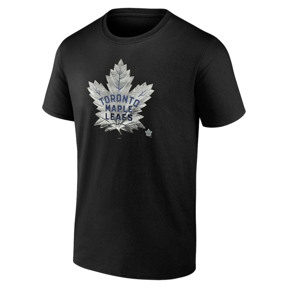 Toronto Maple Leafs Personalized Midnight Mascot Logo T-Shirt - Black - NHL 4444431