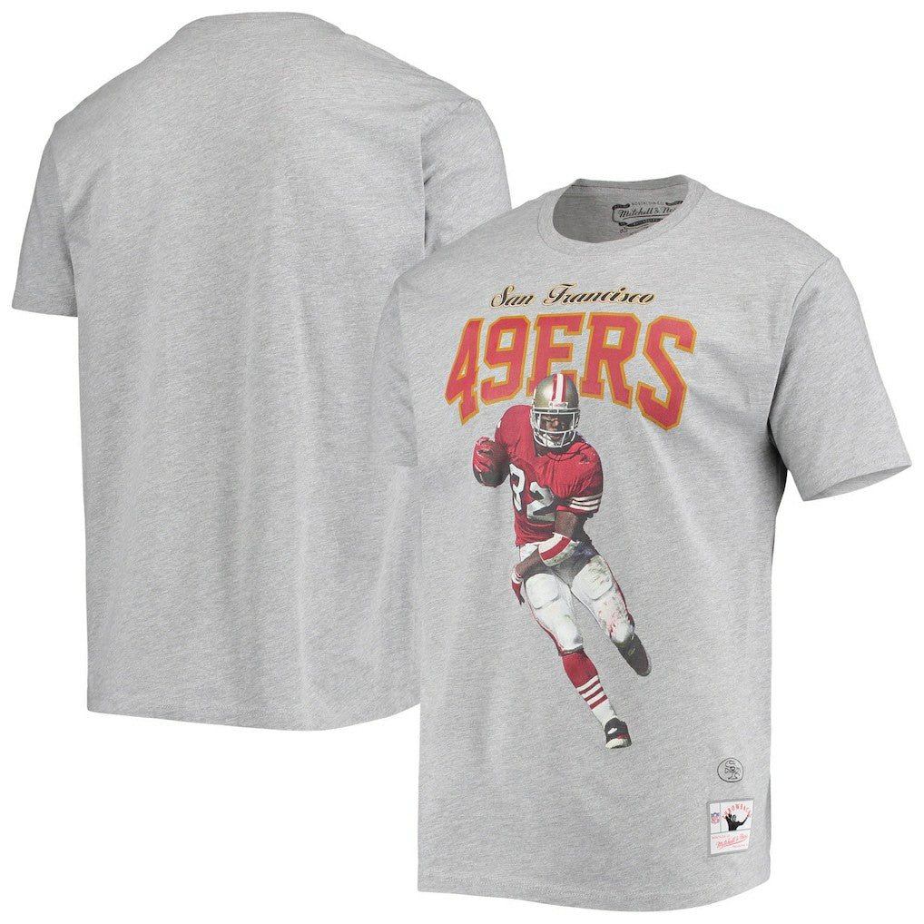 Mitchell & Ness Ricky Watters San Francisco 49ers Player Graphics T-Shirt Gray