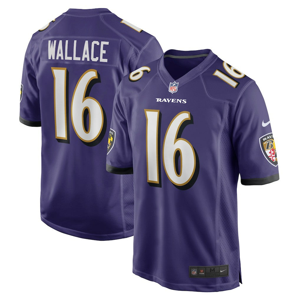 Nike Tylan Wallace Baltimore Ravens Game Jersey Purple
