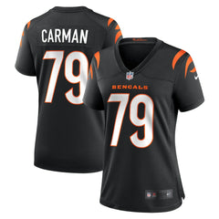 Nike Jackson Carman Cincinnati Bengals Women's Game Jersey Black