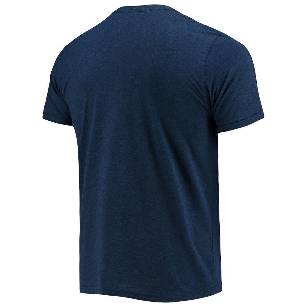 Atlanta Braves Homage Hand-Drawn Logo Tri-Blend T-Shirt - Navy - MLB on Sale