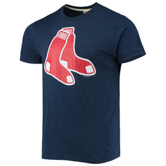 Boston Red Sox Homage Hand-Drawn Logo Tri-Blend T-Shirt - Navy - MLB on Sale