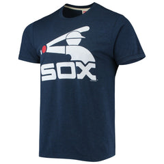 Chicago White Sox Homage Hand-Drawn Logo Tri-Blend T-Shirt - Navy - MLB Sale