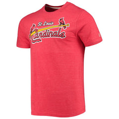 St. Louis Cardinals Homage Hand-Drawn Logo Tri-Blend T-Shirt - Heather Red - MLB Online