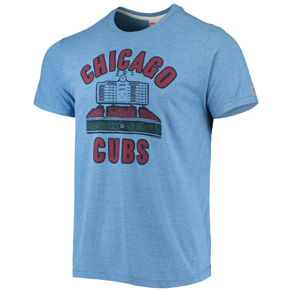 Chicago Cubs Homage Hyper Local Tri-Blend T-Shirt - Heathered Royal - MLB on Sale