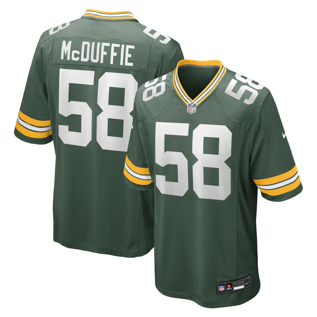 Nike Isaiah McDuffie Green Bay Packers Game Jersey Green