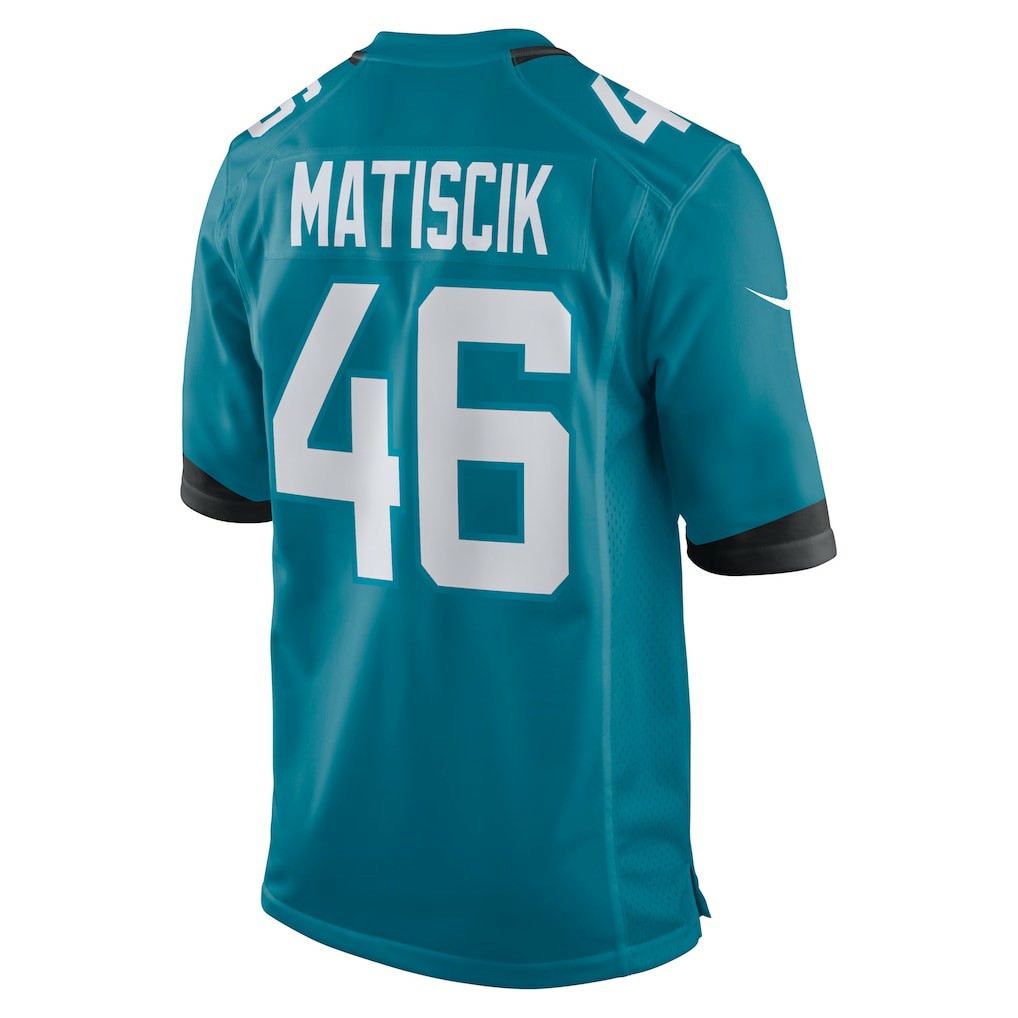 Nike Ross Matiscik Jacksonville Jaguars Game Jersey Teal
