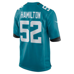 Nike DaVon Hamilton Jacksonville Jaguars Game Jersey Teal