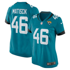 Nike Ross Matiscik Jacksonville Jaguars Women's Game Jersey Teal