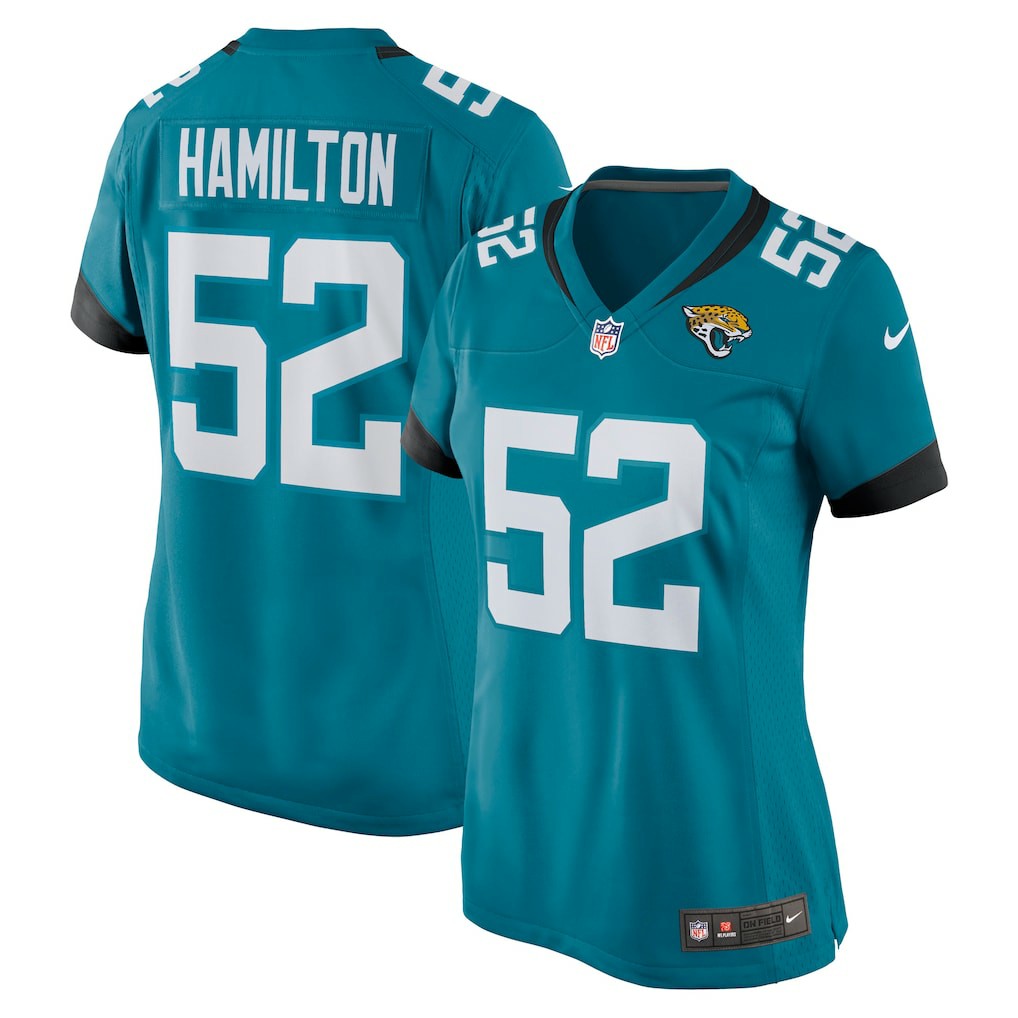 Nike DaVon Hamilton Jacksonville Jaguars Women's Game Jersey Teal