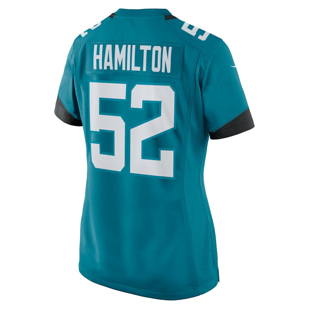 Nike DaVon Hamilton Jacksonville Jaguars Women's Game Jersey Teal