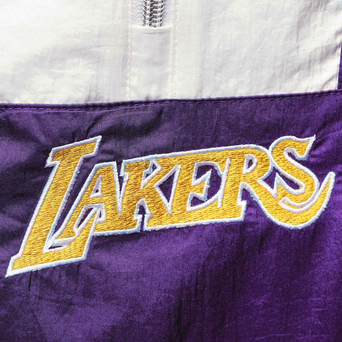 Los Angeles Lakers Women's Half-Zip Windbreaker 2.0 Hoodie Purple | Mitchell & Ness Near Me