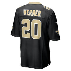 Nike Pete Werner New Orleans Saints Game Jersey Black