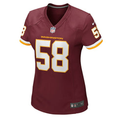 Nike Shaka Toney Washington Football Team Women's Game Jersey Burgundy