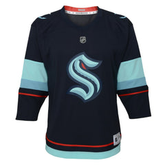 Seattle Kraken Youth Home Replica Custom Jersey - Navy - NHL 4459643