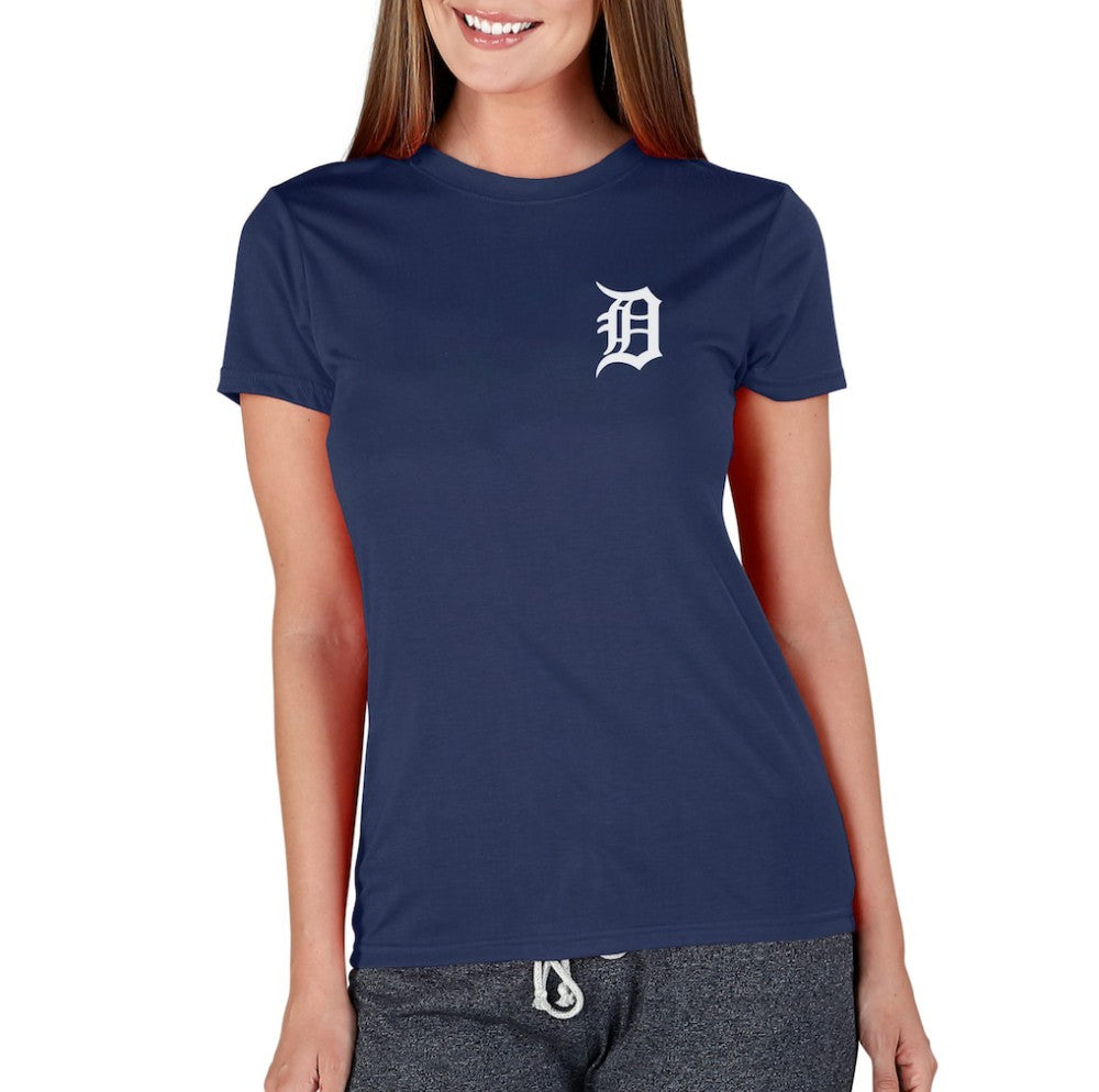 Detroit Tigers Concepts Sport Women's Marathon Knit Top - Navy - MLB Sale