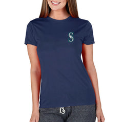 Seattle Mariners Concepts Sport Women's Marathon Knit Top - Navy - MLB Lifestyle