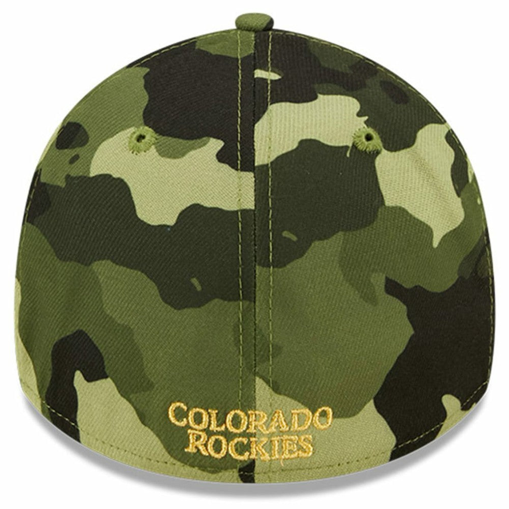 Colorado Rockies New Era 2022 Armed Forces Day 39THIRTY Flex Hat - Camo - New Era Online