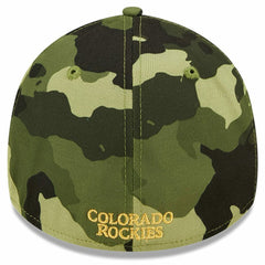 Colorado Rockies New Era 2022 Armed Forces Day 39THIRTY Flex Hat - Camo - New Era Online