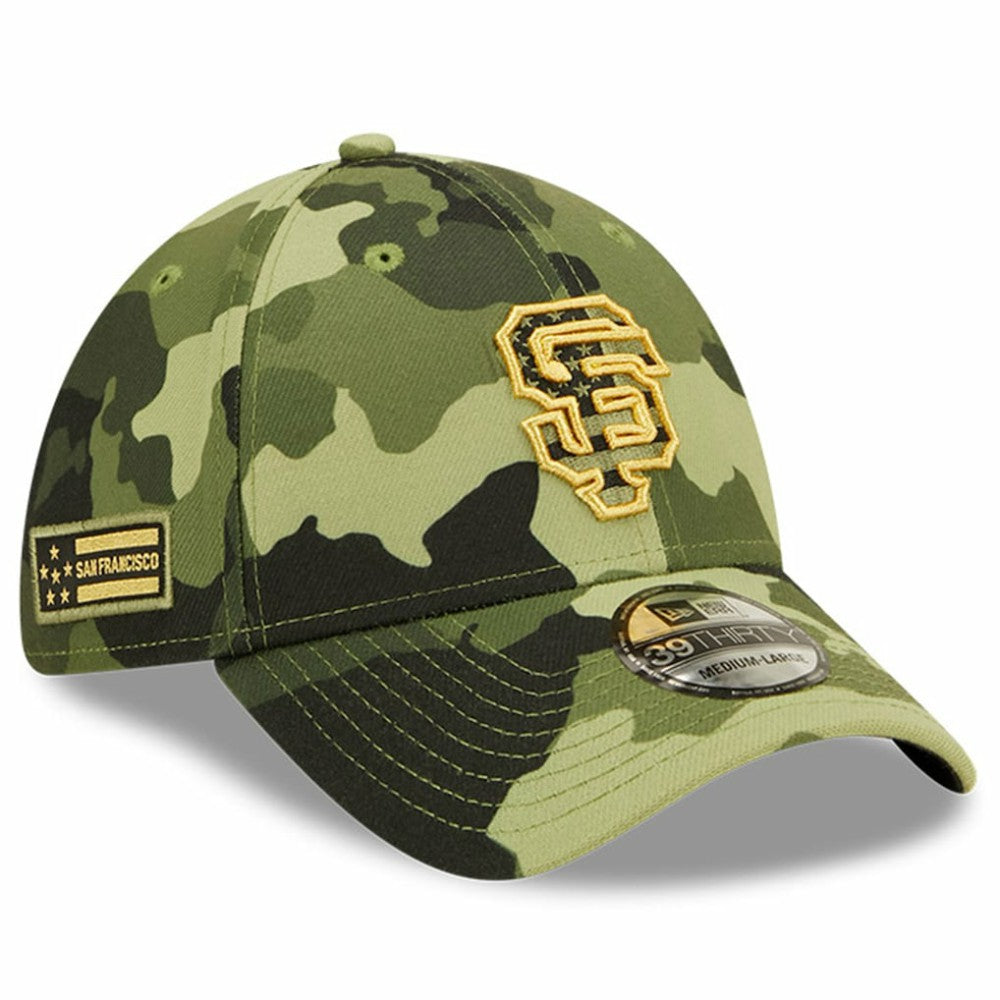 San Francisco Giants New Era 2022 Armed Forces Day 39THIRTY Flex Hat - Camo - New Era Sale