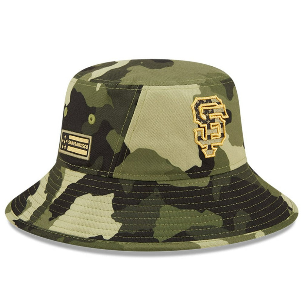 San Francisco Giants New Era 2022 Armed Forces Day Bucket Hat - Camo - New Era on Sale