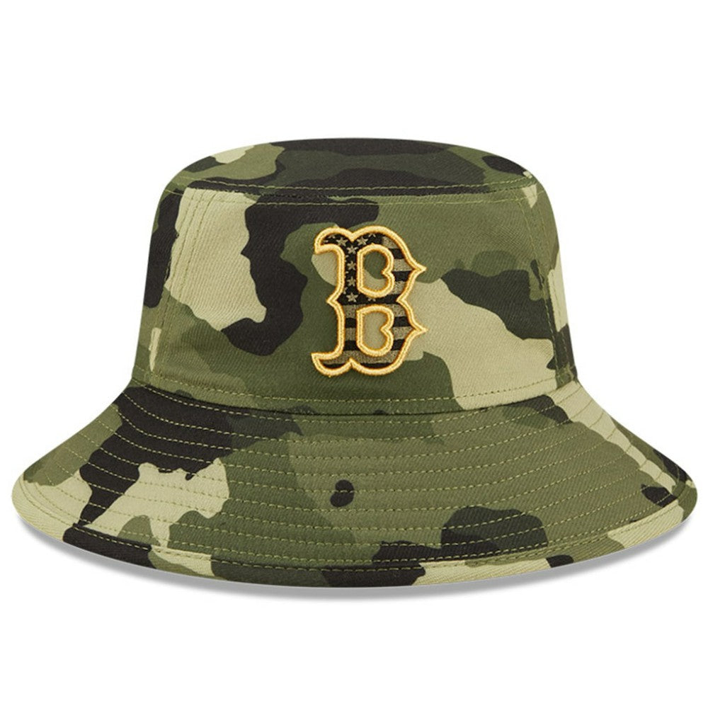 Boston Red Sox New Era 2022 Armed Forces Day Bucket Hat - Camo - New Era Sale