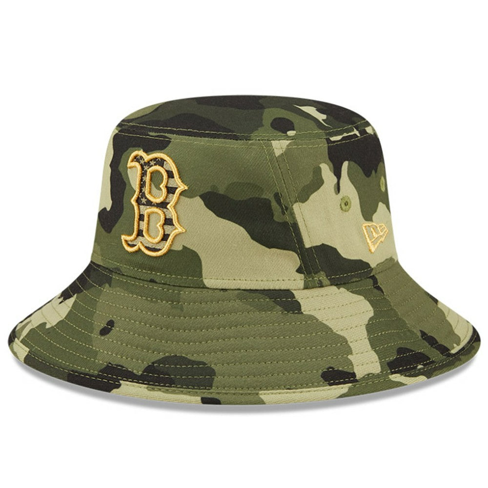 Boston Red Sox New Era 2022 Armed Forces Day Bucket Hat - Camo - New Era Sale