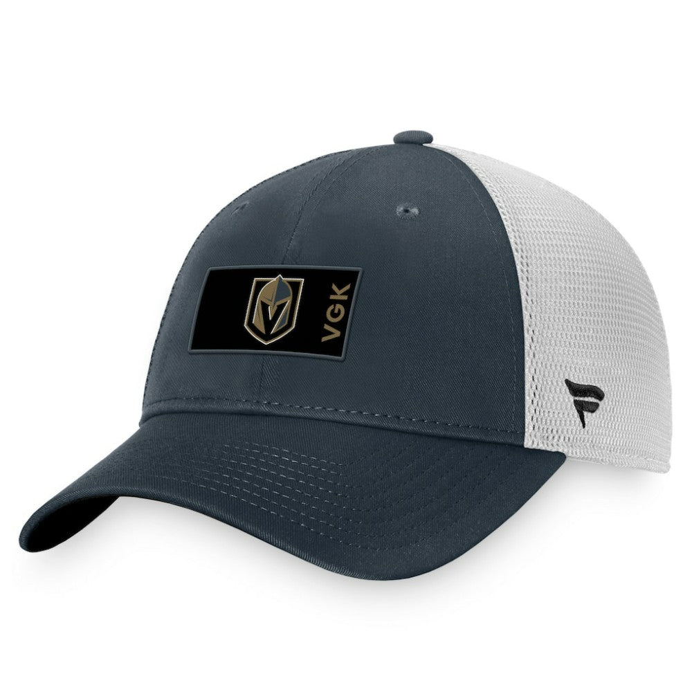 Vegas Golden Knights Fanatics Authentic Pro Rink Trucker Snapback Hat - Charcoal/White - NHL 4464930