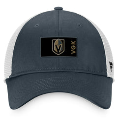 Vegas Golden Knights Fanatics Authentic Pro Rink Trucker Snapback Hat - Charcoal/White - NHL 4464930
