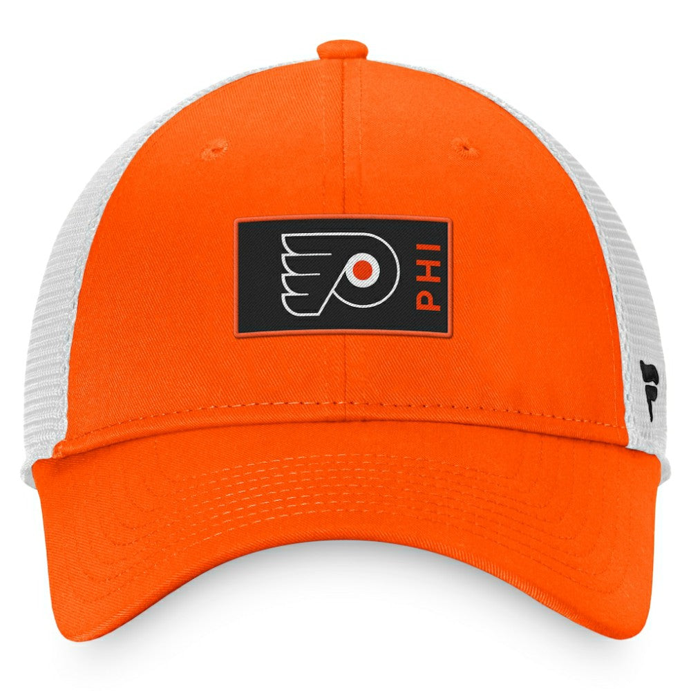 Philadelphia Flyers Fanatics Authentic Pro Rink Trucker Snapback Hat - Orange - NHL 4464937