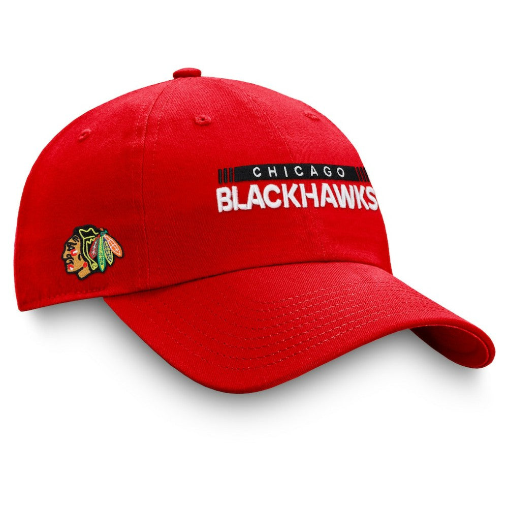 Chicago Blackhawks Fanatics Authentic Pro Rink Adjustable Hat - Red - NHL 4464951