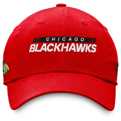Chicago Blackhawks Fanatics Authentic Pro Rink Adjustable Hat - Red - NHL 4464951