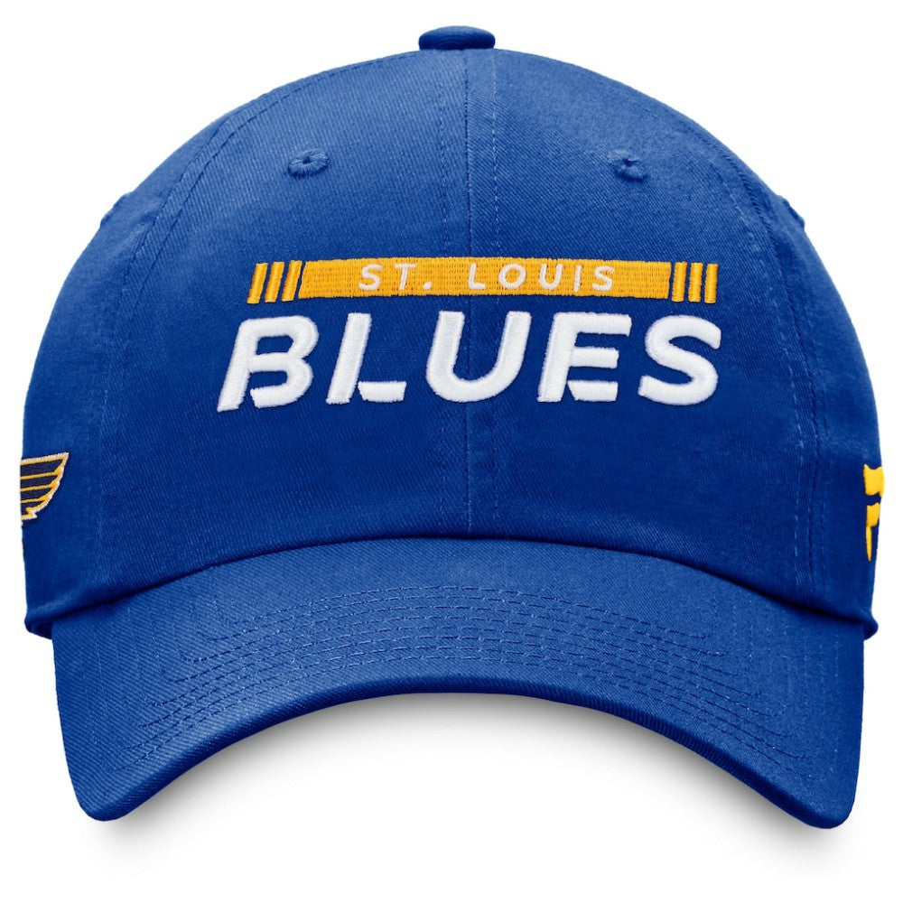 St. Louis Blues Fanatics Authentic Pro Rink Adjustable Hat - Blue - NHL 4464967